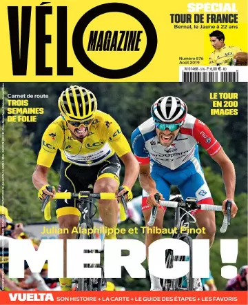 Vélo Magazine N°576 – Août 2019  [Magazines]