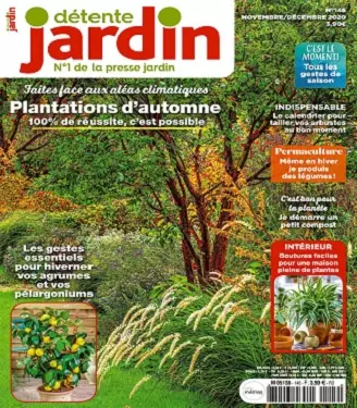 Détente Jardin N°146 – Novembre-Décembre 2020 [Magazines]