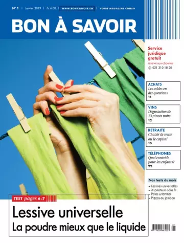 Bon à Savoir N°1 – Janvier 2019 [Magazines]
