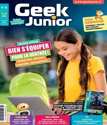Geek Junior N°26 – Septembre 2022  [Magazines]