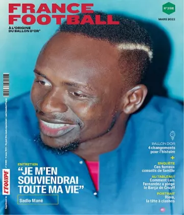 France Football N°3916 – Mars 2022  [Magazines]