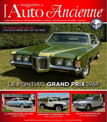 Le Magazine De L’Auto Ancienne – Juin 2022 [Magazines]