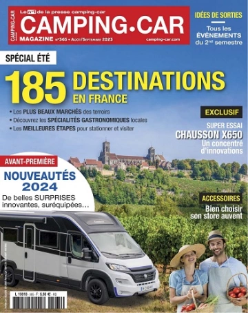 Camping-Car Magazine N°365 – Août-Septembre 2023  [Magazines]