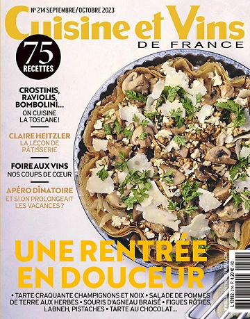 Cuisine et Vins de France N°214 – Septembre-Octobre 2023 [Magazines]