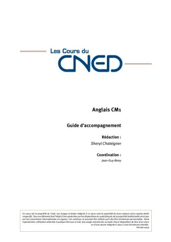 Cours CNED Anglais CM1 (pdf + MP3)  [AudioBooks]