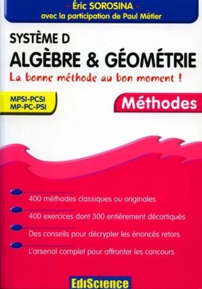 Système D - Algèbre et géométrie - 2ème édition [Livres]