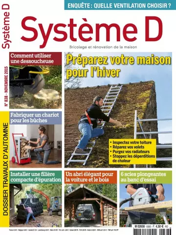 Système D N°838 – Préparez Votre Maison Pour L’Hiver [Magazines]