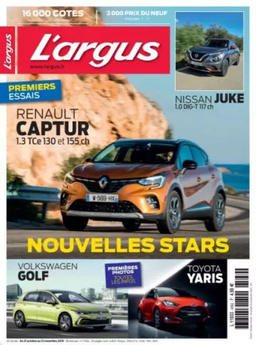 L’Argus - 31 Octobre 2019  [Magazines]