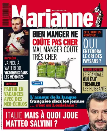 Marianne N°1170 Du 16 Août 2019  [Magazines]