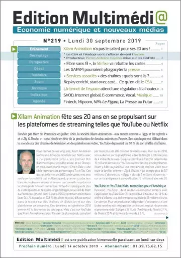 Édition Multimédia - 30 Septembre 2019 [Magazines]