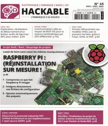 Hackable Magazine N°45 – Novembre-Décembre 2022 [Magazines]