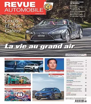 Revue Automobile N°16 Du 22 Avril 2021 [Magazines]