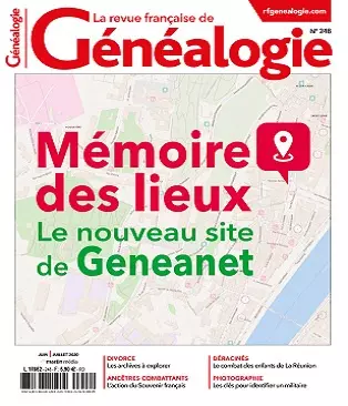 La Revue Française De Généalogie N°248 – Juin-Juillet 2020 [Magazines]