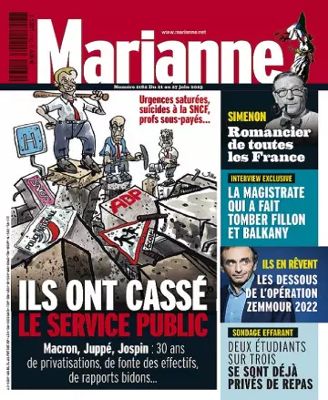 Marianne N°1162 Du 21 au 27 Juin 2019  [Magazines]