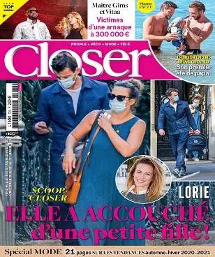 Closer N°796 Du 11 au 17 Septembre 2020  [Magazines]