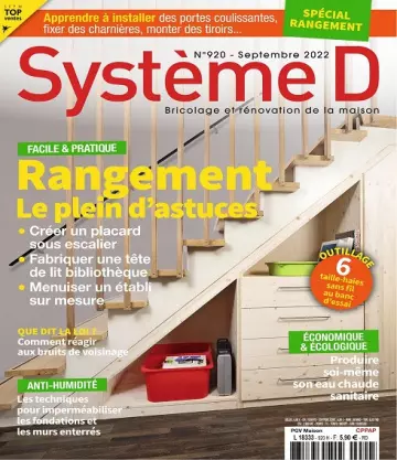 Système D N°920 – Septembre 2022  [Magazines]