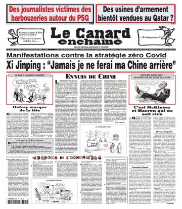 Le Canard Enchaîné N°5325 Du 30 Novembre 2022  [Journaux]