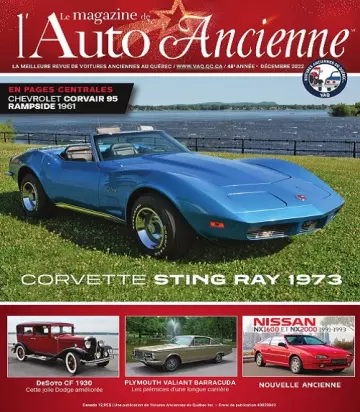 Le Magazine De L’Auto Ancienne – Décembre 2022 [Magazines]