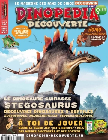 Dinopédia Découverte N°22 – Septembre 2023 [Magazines]