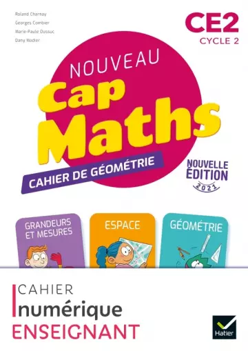 Cap Maths - Cahier de géométrie - CE2 Cycle 2 - 2021  [Livres]