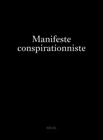 ANONYME MANIFESTE CONSPIRATIONNISTE  [Livres]