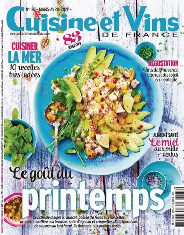 Cuisine et Vins de France N°187 – Mars-Avril 2019 [Magazines]