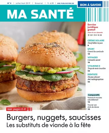 Bon à Savoir Ma Santé N°4 – Juillet-Août 2019  [Magazines]