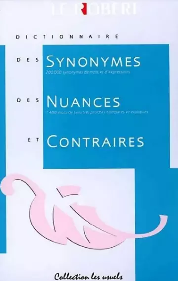 Dictionnaire des synonymes et nuances [Livres]