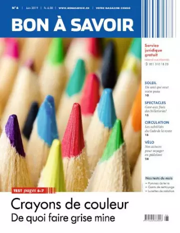 BON À SAVOIR N°6 JUIN 2019 [Magazines]