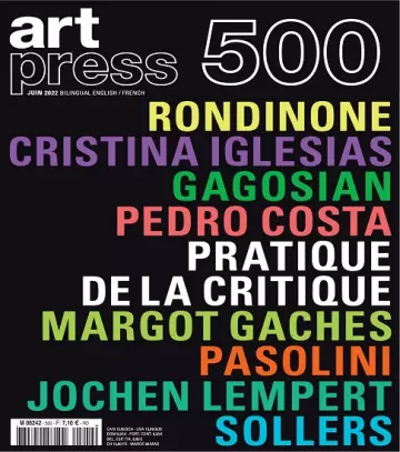 Art Press N°500 – Juin 2022 [Magazines]