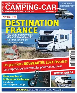 Camping-Car Magazine N°332 – Août-Septembre 2020  [Magazines]