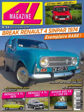 4L Magazine N°64 – Février-Mars 2019  [Magazines]