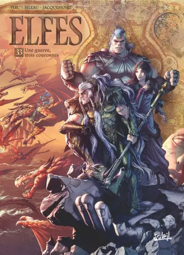 Elfes – Cycle Les Elfes Blancs, Tome 33 - Une guerre, trois couronnes [BD]