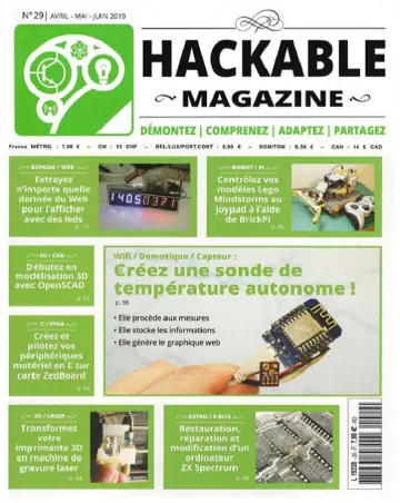 Hackable Magazine N°29 – Avril-Juin 2019 [Magazines]