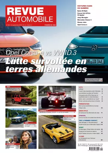Revue Automobile – 19 septembre 2019 [Magazines]