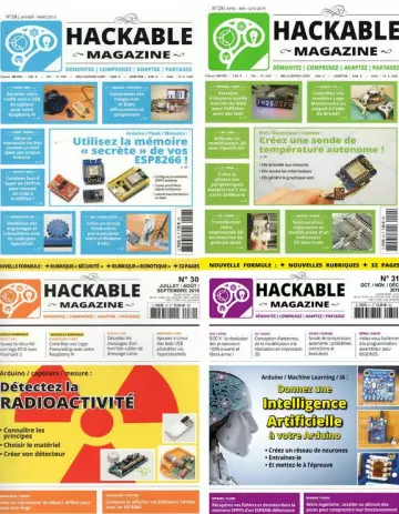 Hackable Magazine - Année 2019 complète [Magazines]