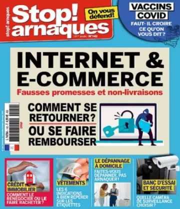 Stop Arnaques N°142 – Septembre-Novembre 2021  [Magazines]