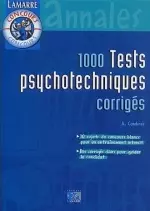 1000 tests psychotechniques  [Livres]