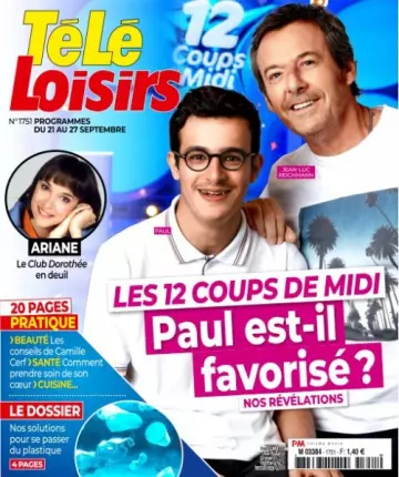 Télé Loisirs - 16 Septembre 2019 [Magazines]