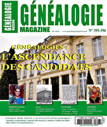 Généalogie N°395-396 – Janvier-Février 2022  [Magazines]