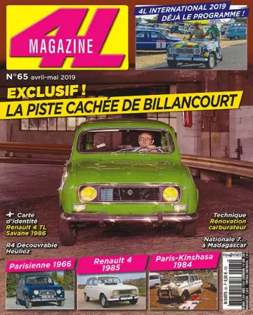 4L Magazine N°65 – Avril-Mai 2019  [Magazines]