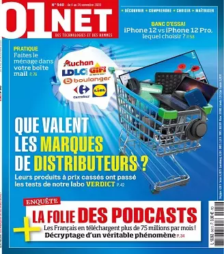 01Net N°940 Du 4 au 24 Novembre 2020  [Magazines]