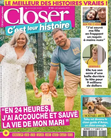Closer C’est Leur Histoire N°43 – Août-Septembre 2019 [Magazines]