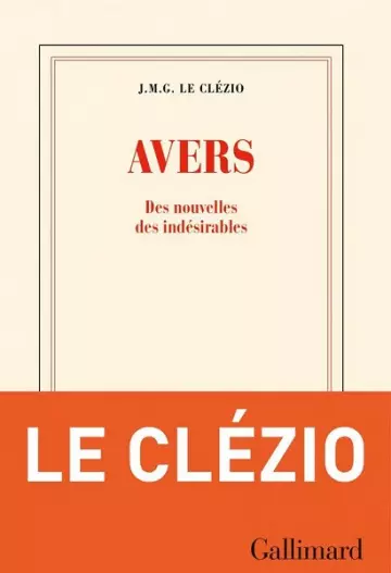 Avers  J-M. G. Le Clézio [Livres]
