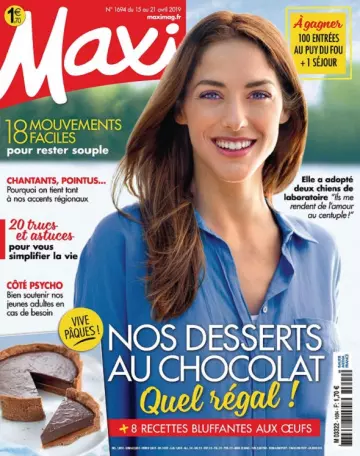 Maxi N°1694 Du 15 au 21 Avril 2019  [Magazines]