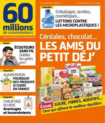 60 Millions De Consommateurs N°573 – Octobre 2021  [Magazines]
