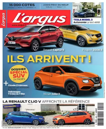 L’Argus N°4554 Du 16 Mai au 12 Juin 2019  [Magazines]