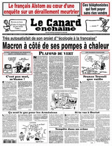 Le Canard Enchaîné N°5368 Du 27 Septembre 2023  [Journaux]