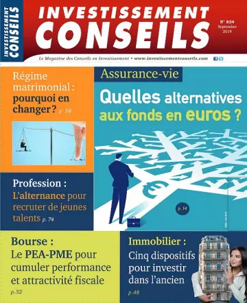 Investissement Conseils N°824 – Septembre 2019  [Magazines]