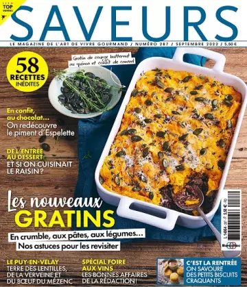 Saveurs N°287 – Septembre 2022 [Magazines]